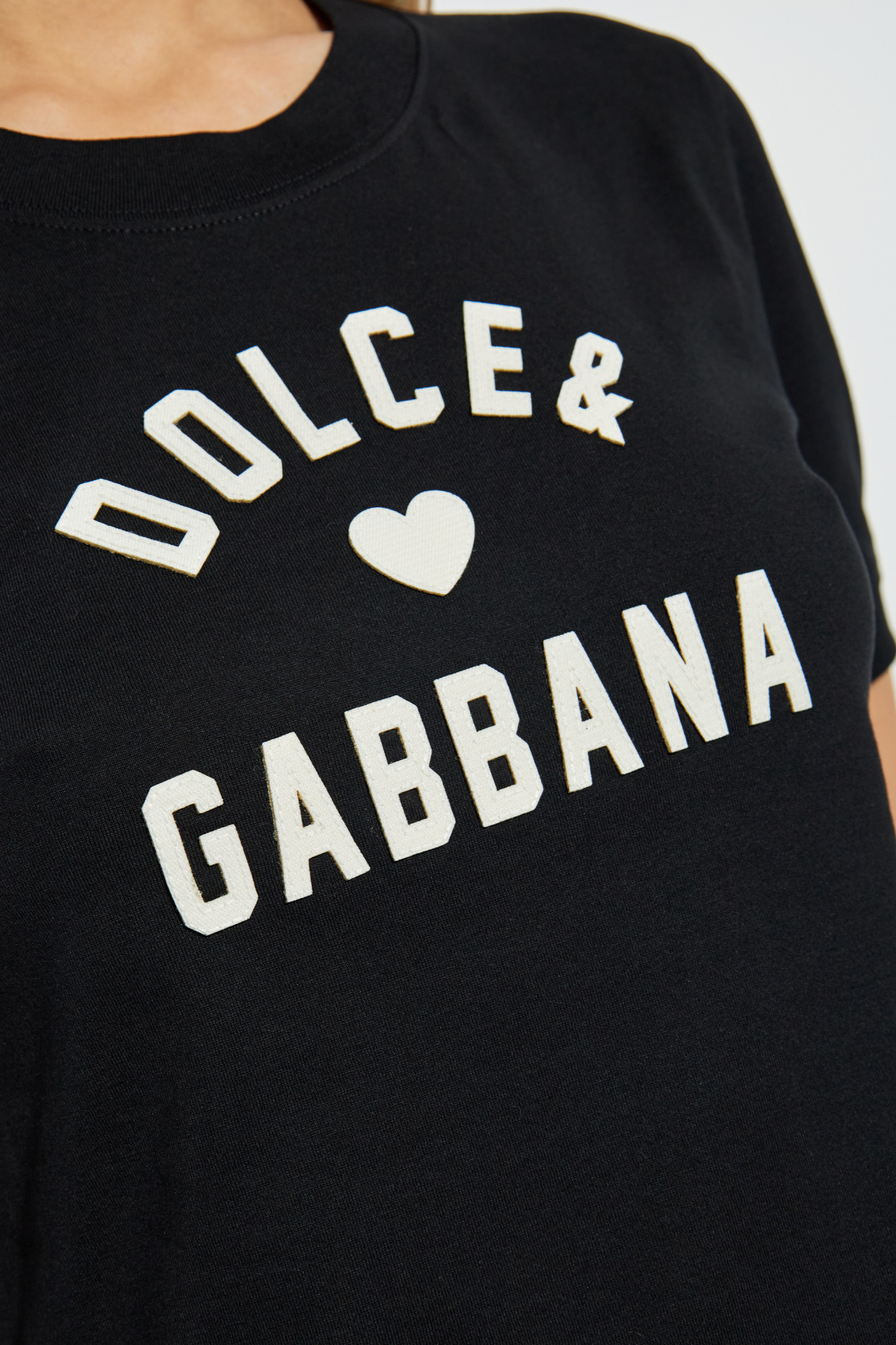 Black T-shirt with logo Dolce & Gabbana - Vitkac GB